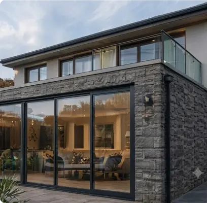 Completed contemporary interior project